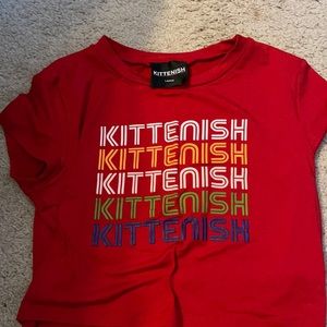 Kittenish crop top never worn